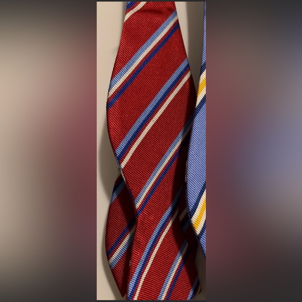 Saddlebred Red Stripe Pattern Bow Ties (2) - image 3